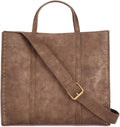 Orina Vintage Brown Tote Bag for Women – Large Capacity Shoulder & Handbag