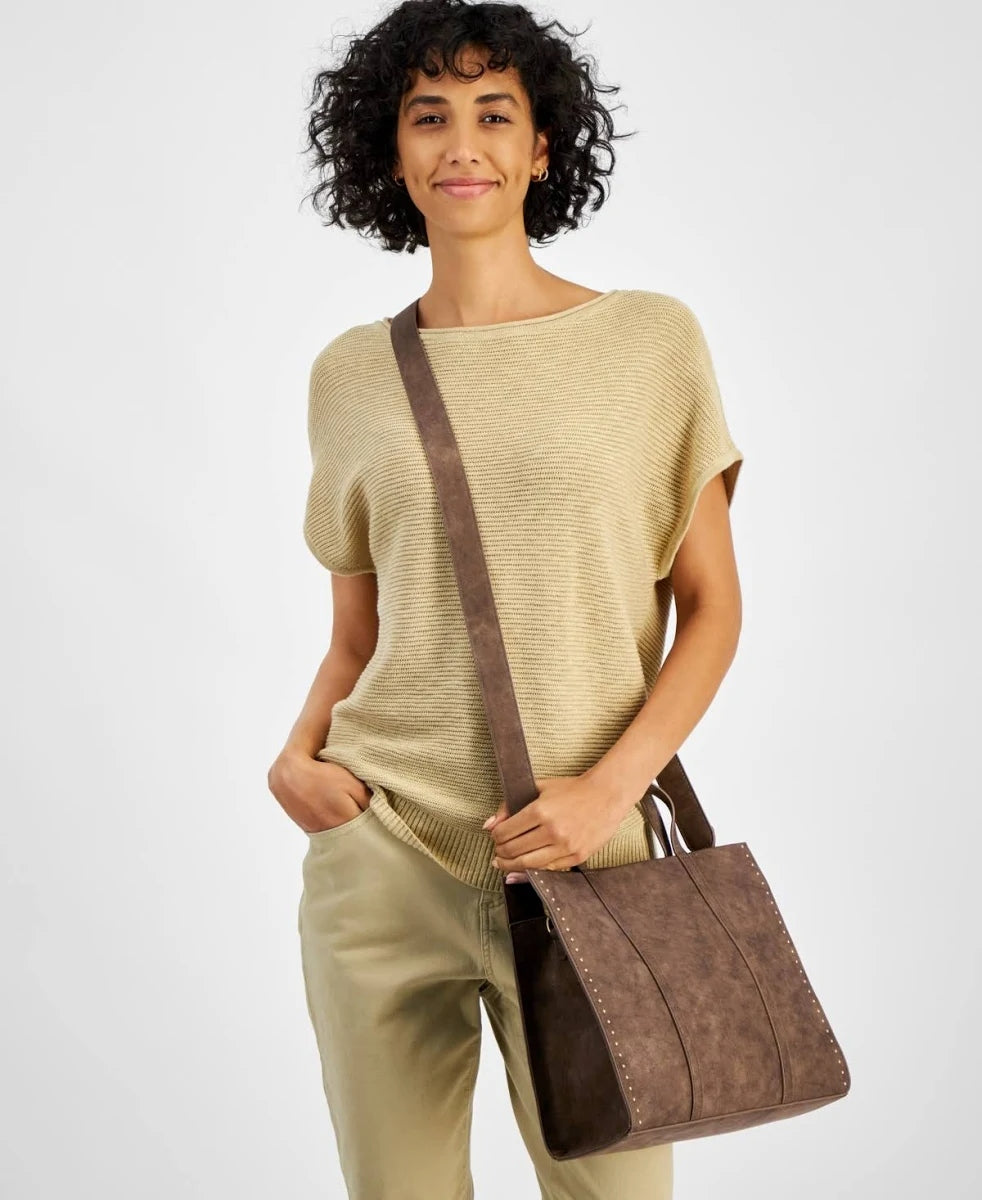 Orina Vintage Brown Tote Bag for Women – Large Capacity Shoulder & Handbag