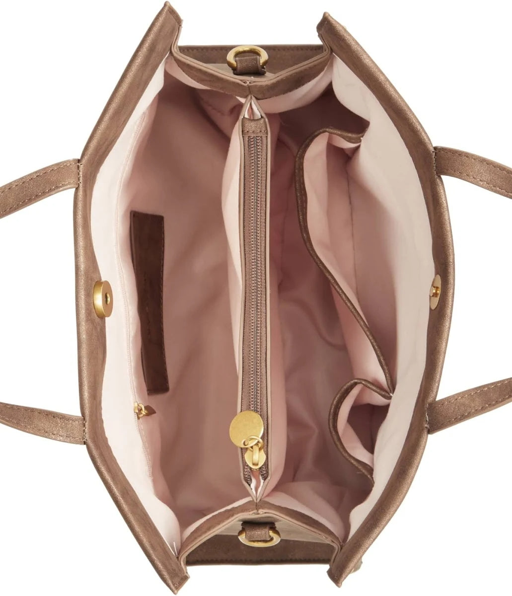 Orina Vintage Brown Tote Bag for Women – Large Capacity Shoulder & Handbag